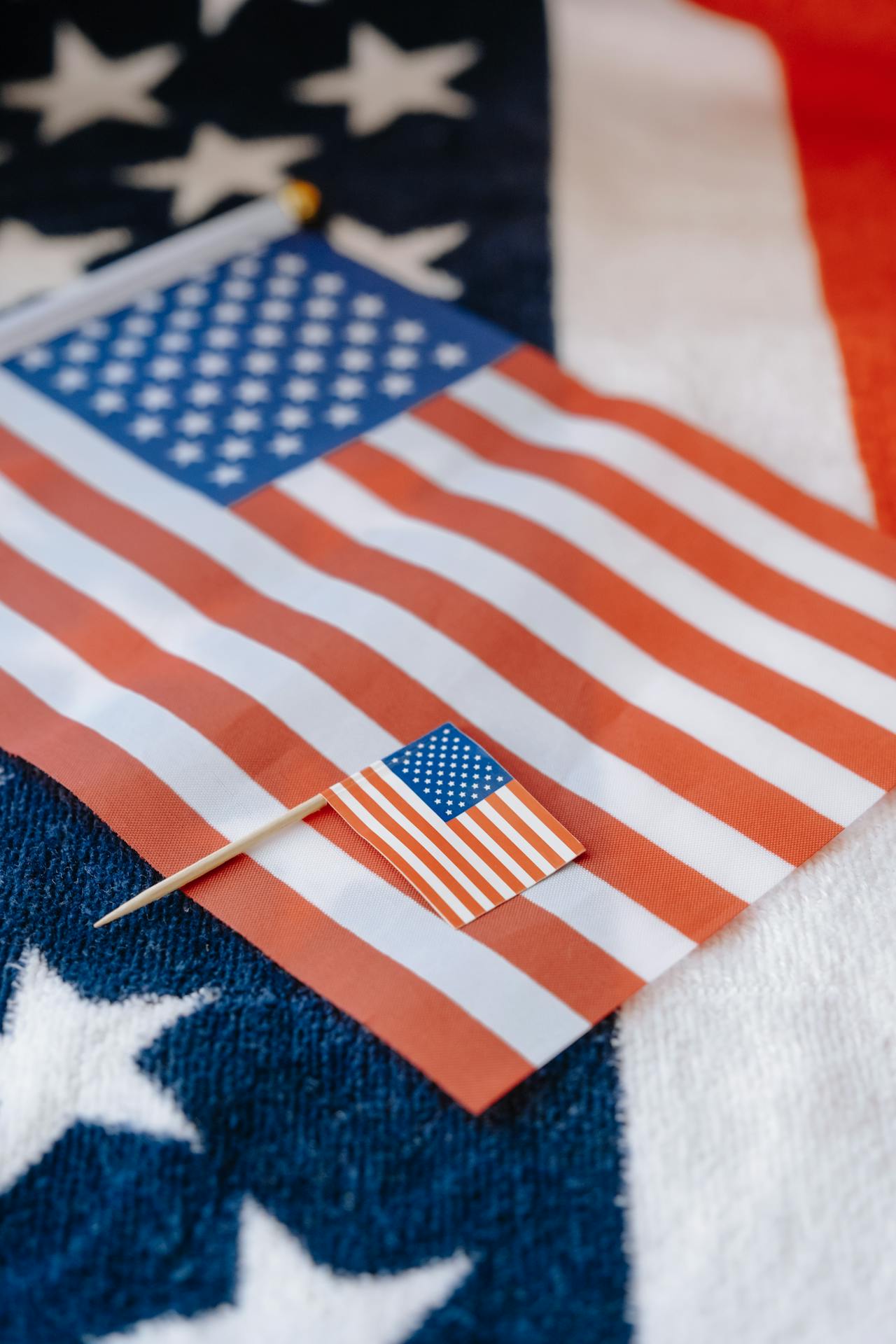 waving american flag symbolizing freedom and opportunity